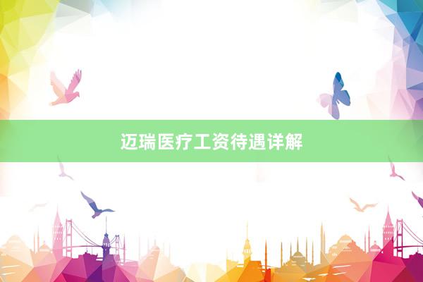 迈瑞医疗工资待遇详解